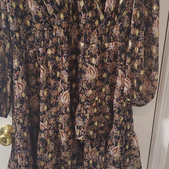 INC dress. Black & Gold with Rose flowering. - Picture 2 of 4